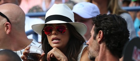 Eva Longoria en la final femenina del US Open 2014