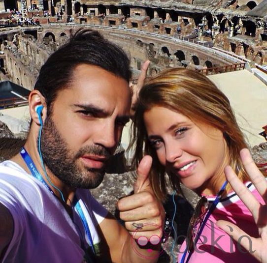 Elisabeth Reyes y Sergio Sánchez en el Coliseo de Roma