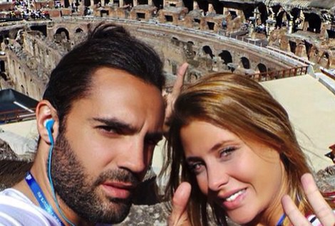 Elisabeth Reyes y Sergio Sánchez en el Coliseo de Roma