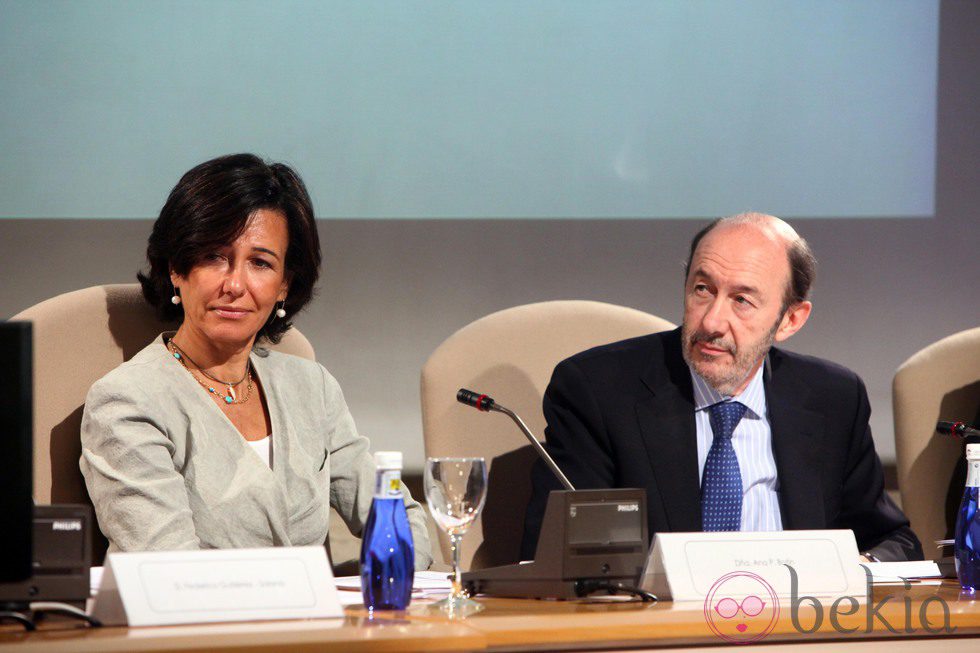 Ana Patricia Botín y Alfredo Pérez Rubalcaba