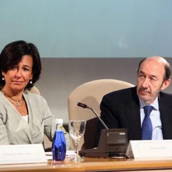 Ana Patricia Botín y Alfredo Pérez Rubalcaba