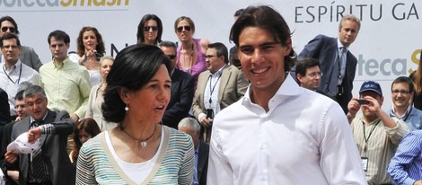 Ana Patricia Botín con Rafa Nadal