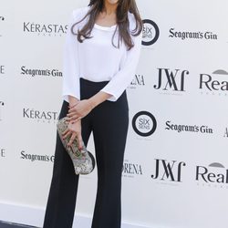 Eva González en el desfile de Jorge Vázquez en el Madrid Fashion Show 2014