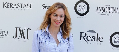 Marta Hazas en el desfile de Jorge Vázquez en el Madrid Fashion Show 2014