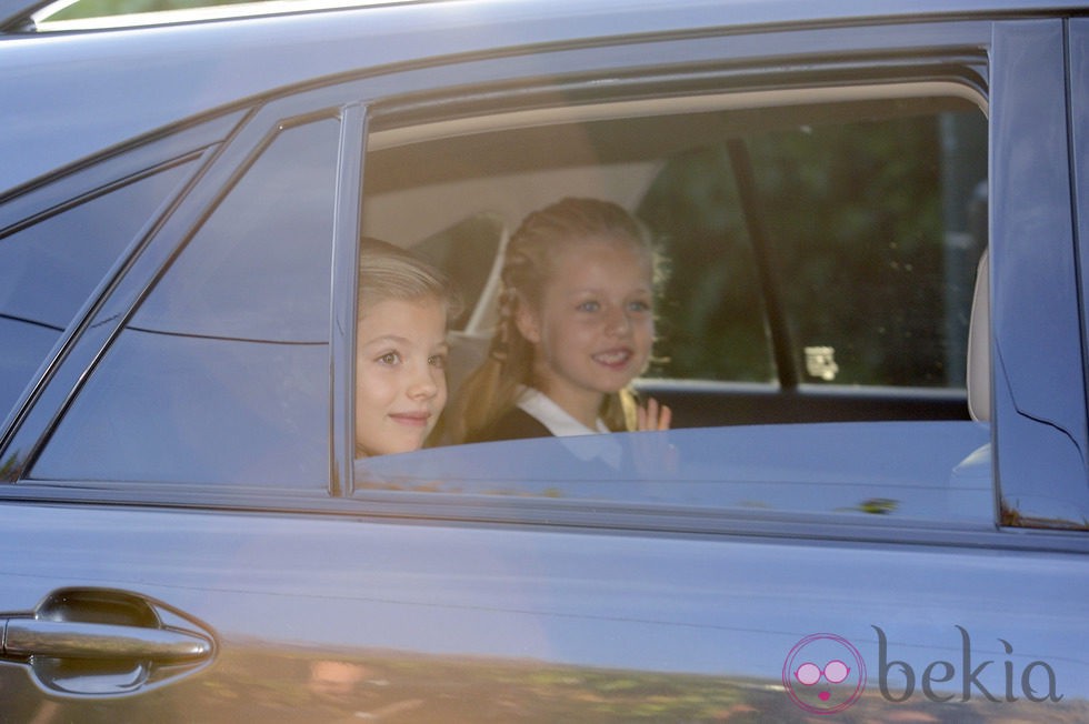 La Princesa Leonor y la Infanta Sofía en su primer día de colegio