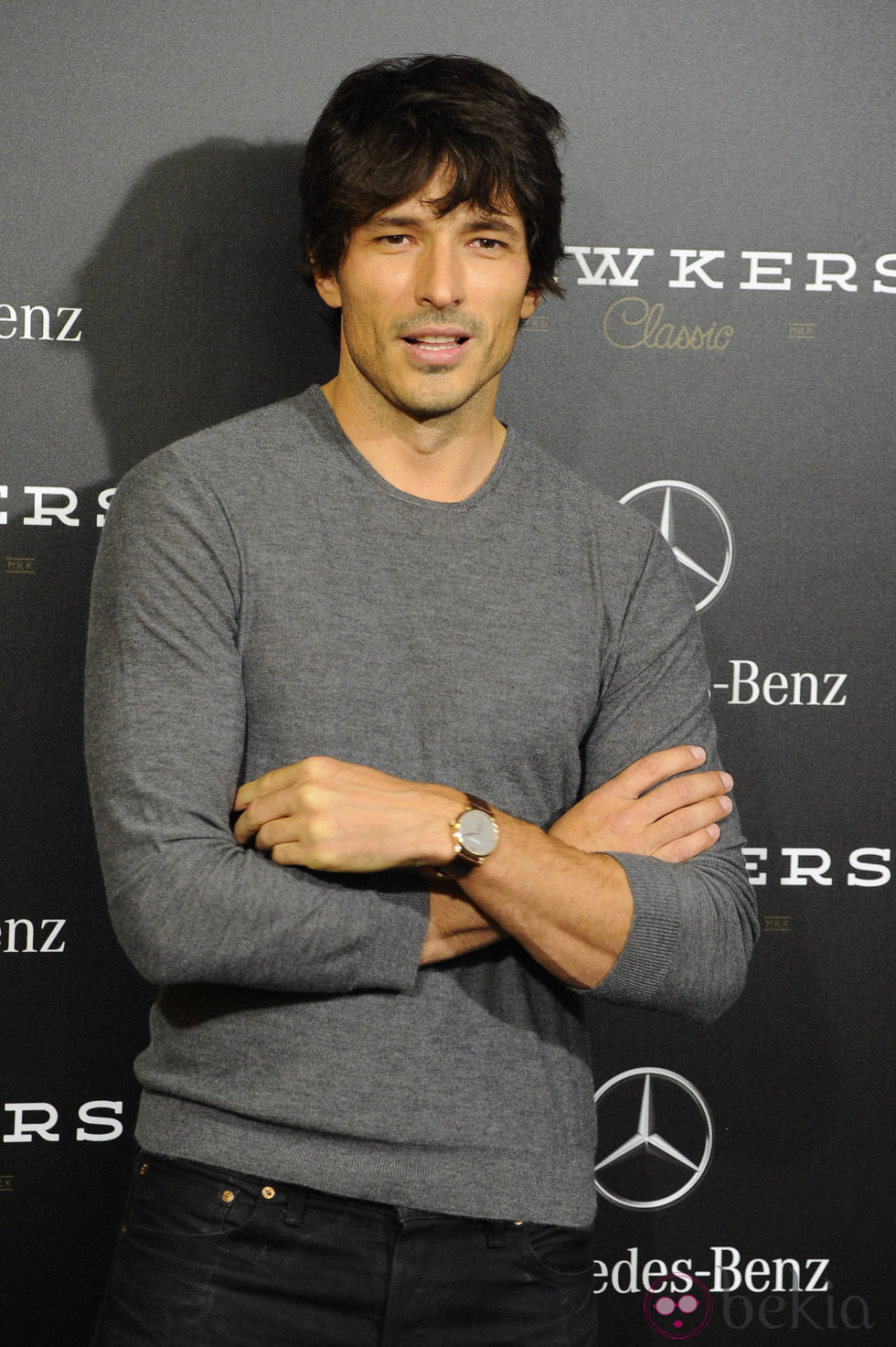 Andrés Velencoso en un acto promocional en la Mercedes-Benz Living