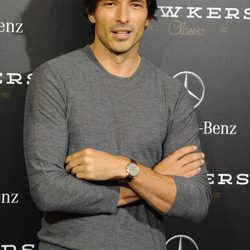 Andrés Velencoso en un acto promocional en la Mercedes-Benz Living