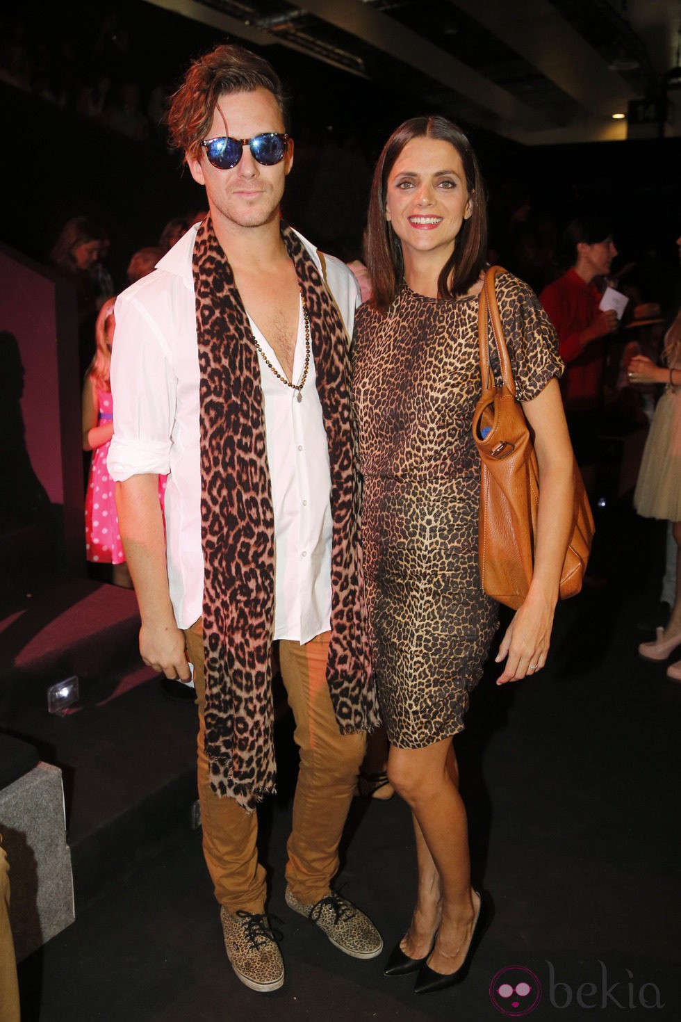 Macarena Gómez y Aldo Comas en el desfile de Teresa Helbig en Madrid Fashion Week primavera/verano 2015