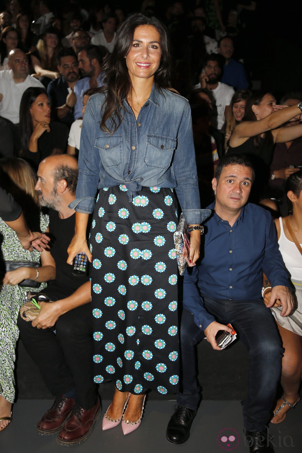 Nuria Roca en el desfile de Davidelfín en Madrid Fashion Week primavera/verano 2015