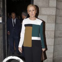 Cristina Cifuentes en la capilla ardiente de Isidoro Álvarez