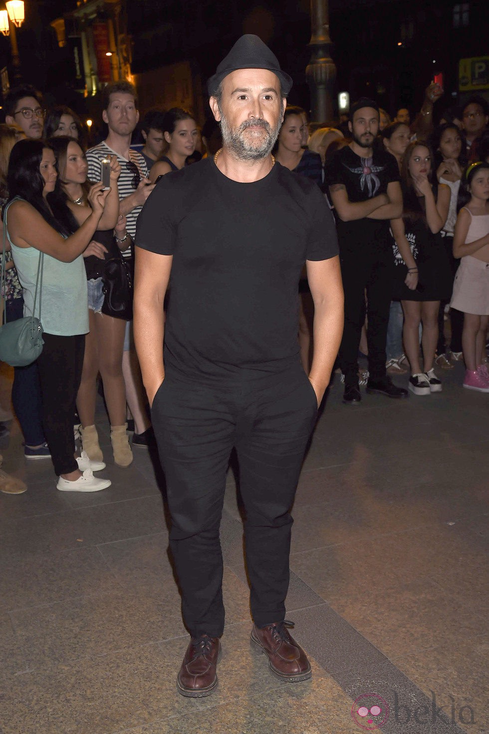 Javier Cámara en la presentación de la nueva colección del diseñador Riccardo Tisci