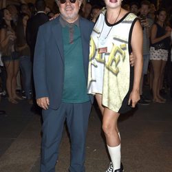 Pedro Almodóvar y 'El Terremoto de Alcorcón' Pepa Charro en la presentación de la nueva colección del diseñador Riccardo Tisci