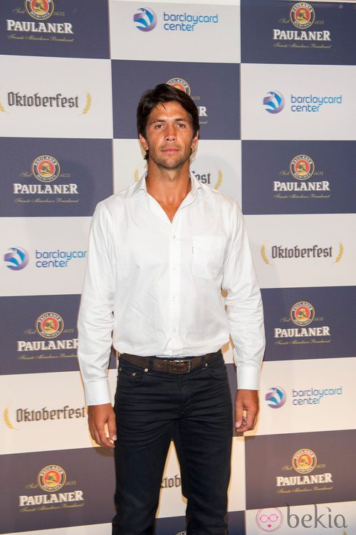 Fernando Verdasco en el photocall del Paulaner Madrid Oktoberfest