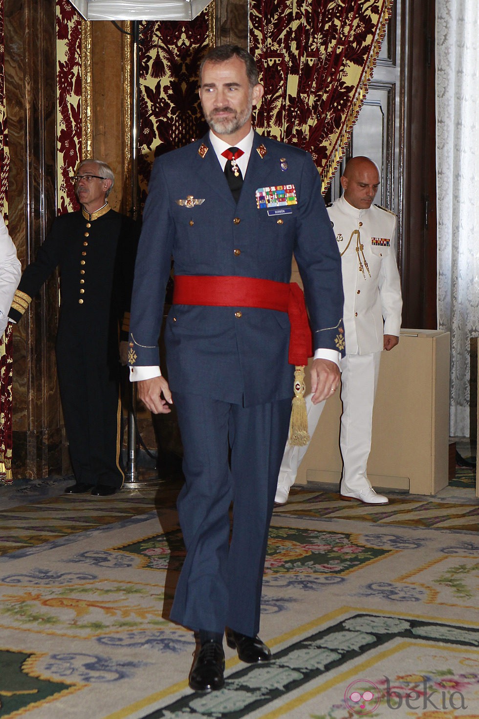 El Rey Felipe VI con el fajín de Capitán General de los Ejércitos