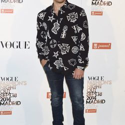 Álvaro Cervantes en la Vogue Fashion's Night Out Madrid 2014