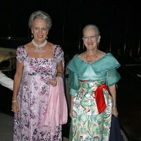 Benedicta y Margarita de Dinamarca en las Bodas de Oro de los Reyes de Grecia