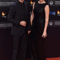 Imanol Arias e Irene Meritxell en la gala inaugural del Festival de San Sebastián 2014