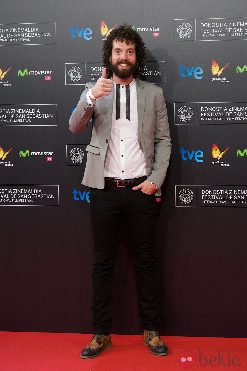 Juan Ibáñez en la premiere de 'La isla mínima' en el Festival de San Sebastián 2014