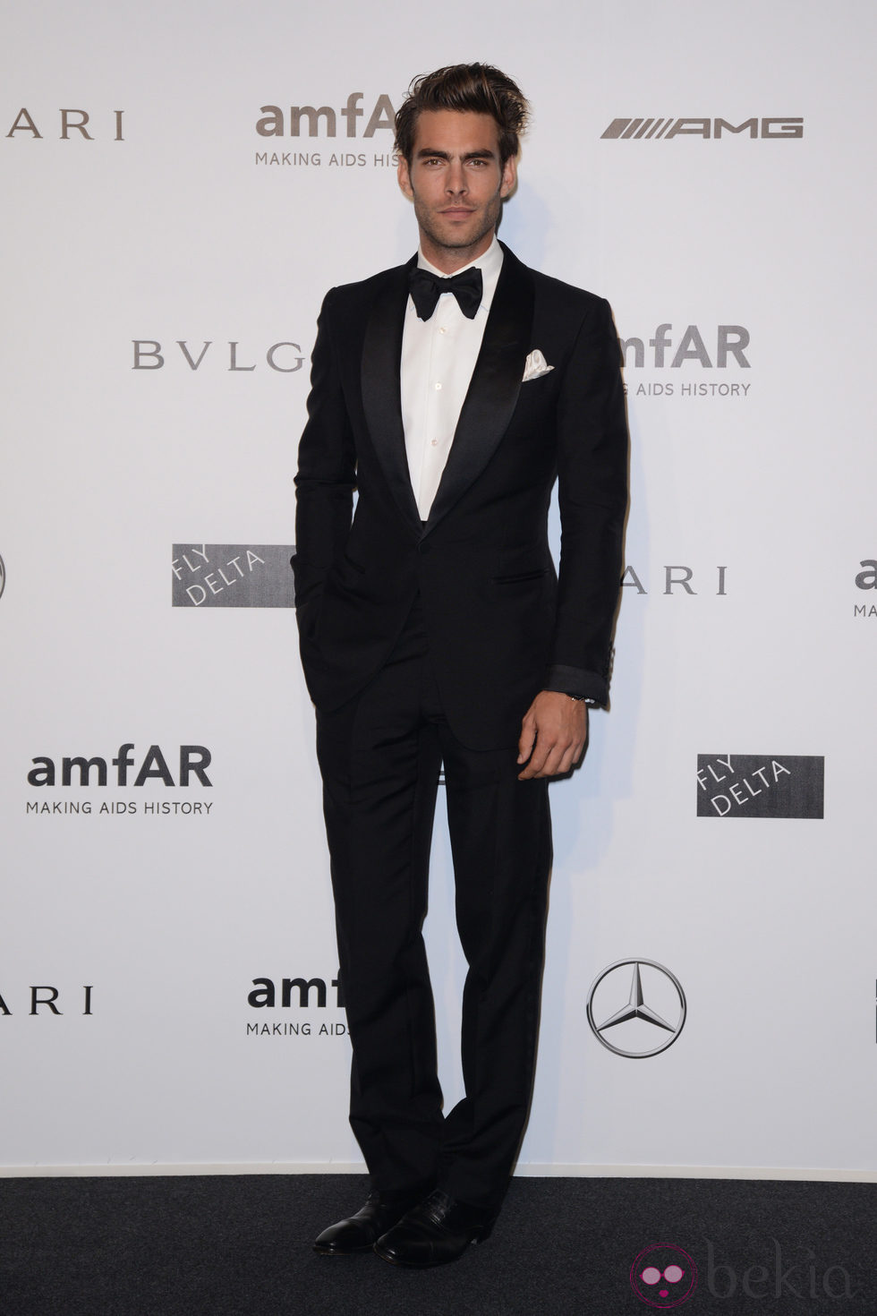 Jon Kortajarena en la cena benéfica de amfAR durante La Semana de la Moda de Milán 2014