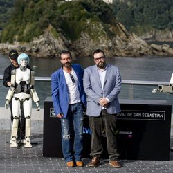 Antonio Banderas y Gabe Ibáñez en el Festival de San Sebastián 2014