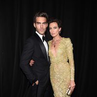 Jon Kortajarena y Nieves Álvarez en la Gala amfAR de Milán 2014