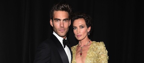 Jon Kortajarena y Nieves Álvarez en la Gala amfAR de Milán 2014