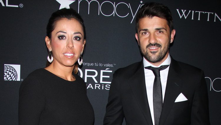 David Villa y Patricia González en la entrega de los Premios Vanidades 2014