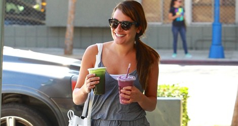 Lea Michele cuida su línea con un licuado depurativo