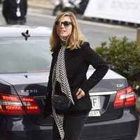 Julie Gayet a su llegada al Festival de San Sebastián 2014