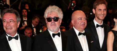 Pedro Almodóvar en el estreno de 'Relatos Salvajes' en el Festival de Cannes 2014