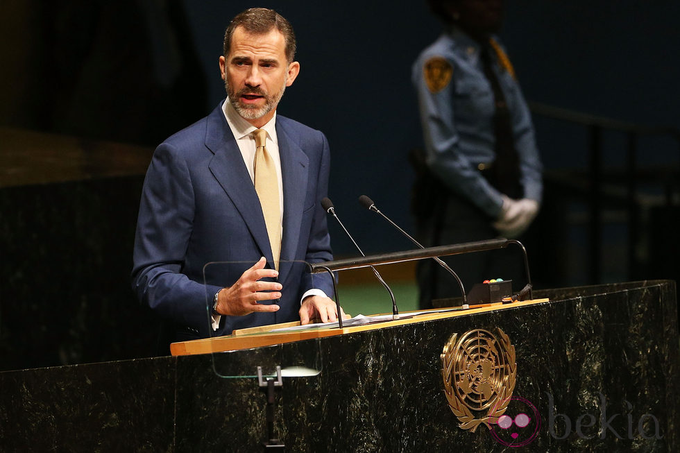 Felipe VI en su primera intervención en la ONU como Rey de España