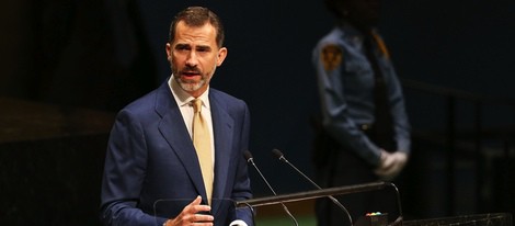 Felipe VI en su primera intervención en la ONU como Rey de España