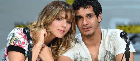 Katharine McPhee y Elyes Gabel en la presentación de 'Scorpion' 