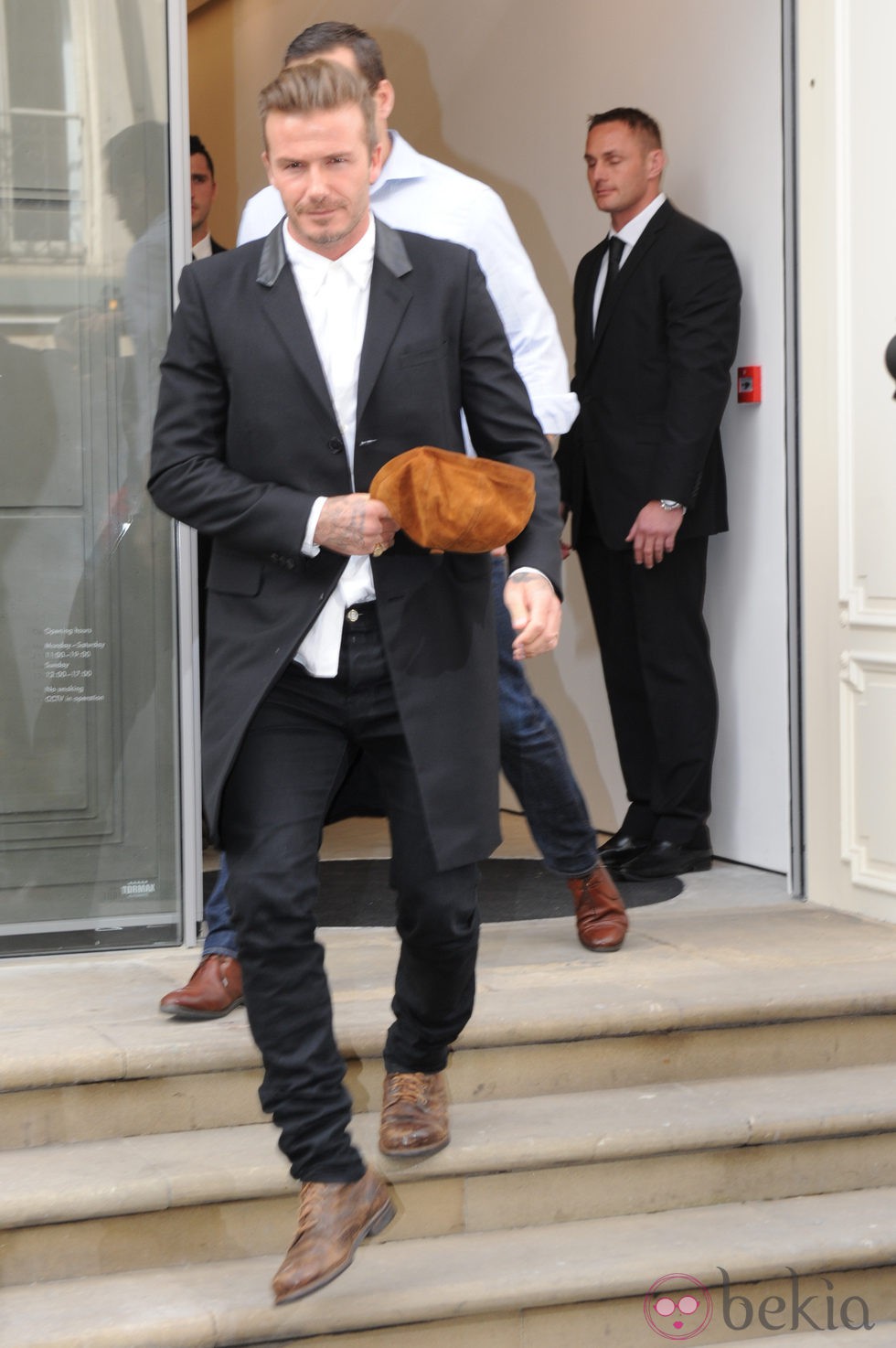 David Beckham en la apertura de la tienda Victoria Beckham en Londres