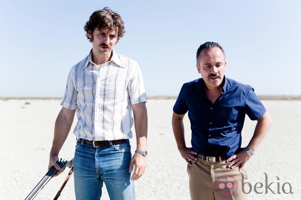 Raúl Arévalo y Javier Gutiérrez en 'La isla mínima'