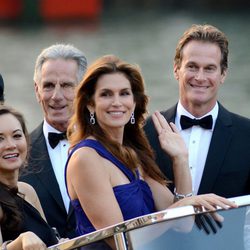 Cindy Crawford y Rande Gerber en la boda de George Clooney y Amal Alamuddin