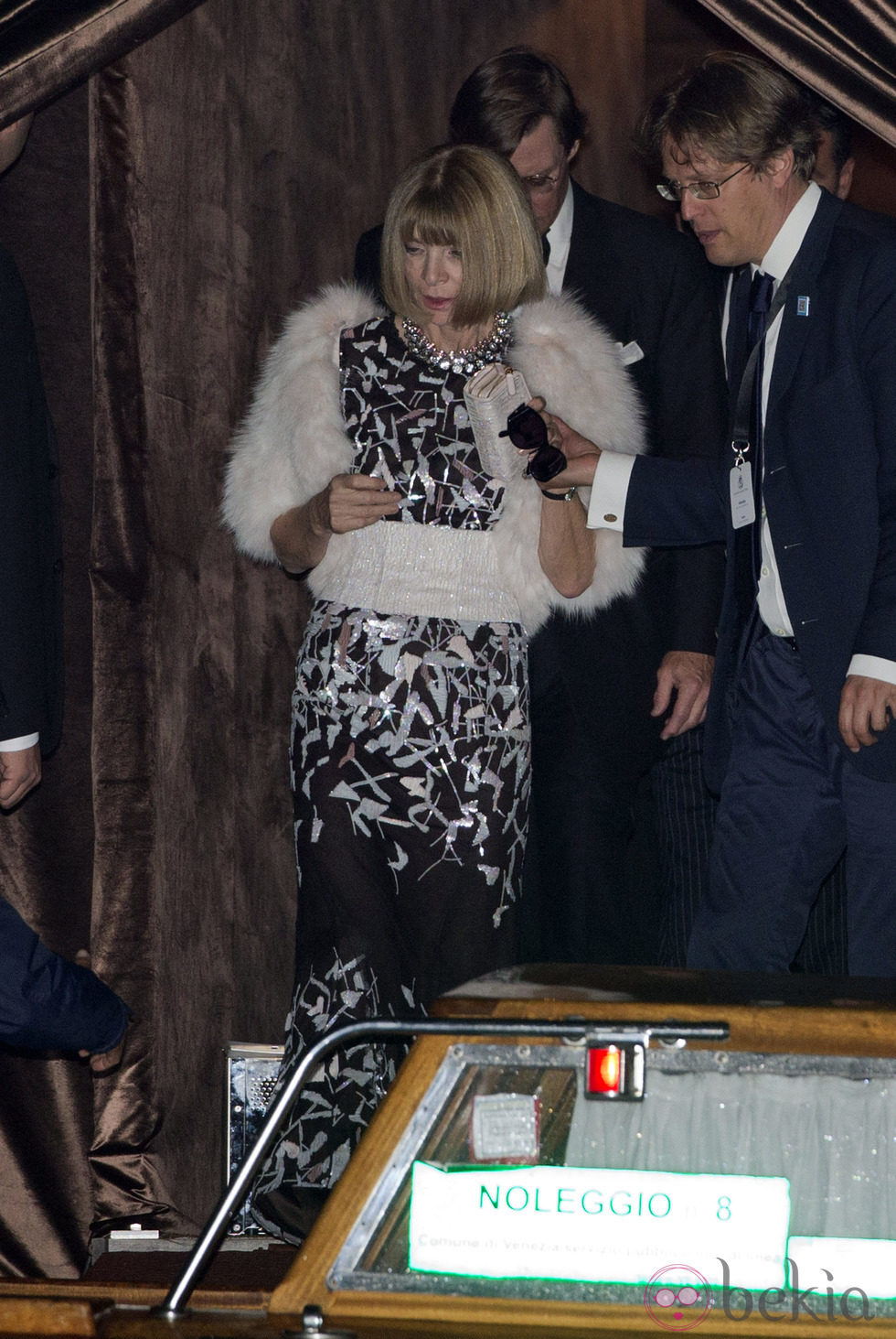 Anna Wintour en la boda de George Clooney y Amal Alamuddin