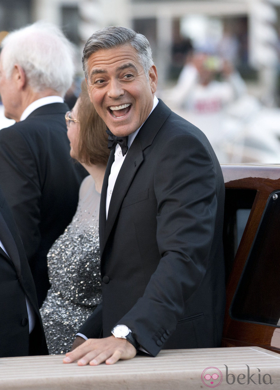 George Clooney el día de su boda en Venecia con Amal Alamuddin 