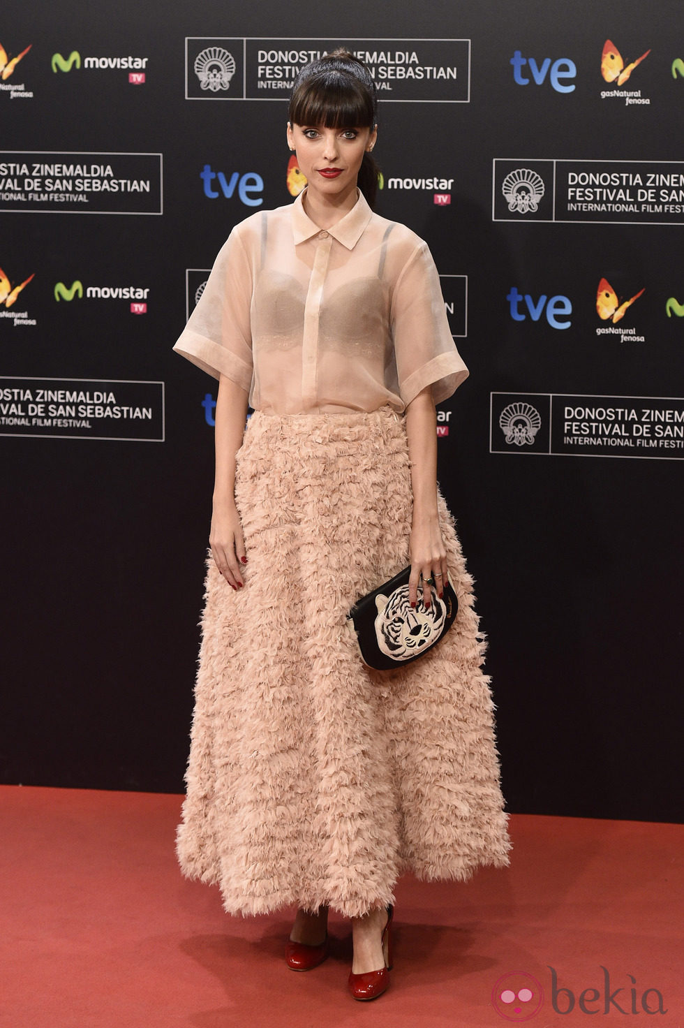 Leticia Dolera en la gala de clausura del Festival de San Sebastián 2014