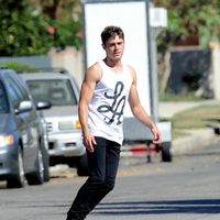 Zac Efron en el set de 'We Are Your Friends'