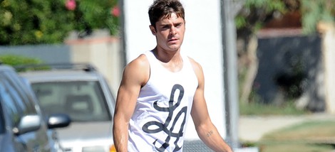 Zac Efron en el set de 'We Are Your Friends'