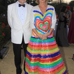 Agatha Ruiz de la Prada y Pedro J Ramirez en los Premios Escaparate de Sevilla