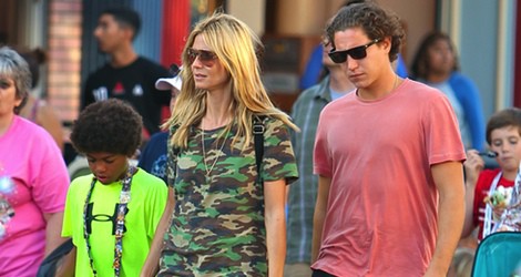 Heidi Klum y Vito Schnabel pasean su amor por Disneyland