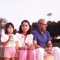 Isabel Preysler y Miguel Boyer con su hija Ana en los años noventa