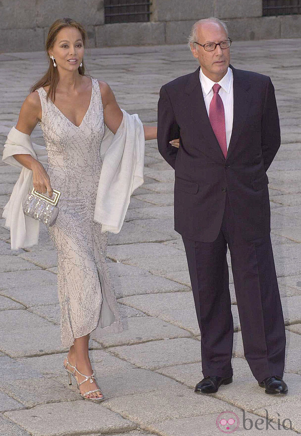 Isabel Preysler y Miguel Boyer en la boda de Ana Aznar y Alejandro Agag