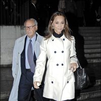 Isabel Preysler y Miguel Boyer en un funeral en 2008