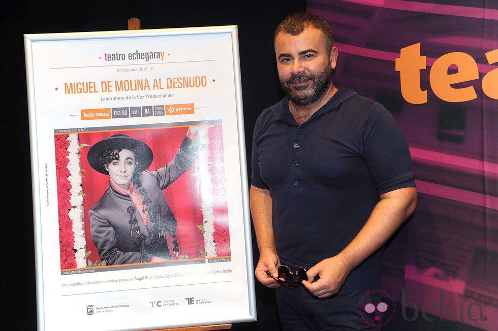 Jorge Javier Vázquez en la presentación de su obra teatral 'Miguel de Molina al desnudo'