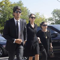 Fernando Verdasco e Isabel Preysler en el funeral de Miguel Boyer