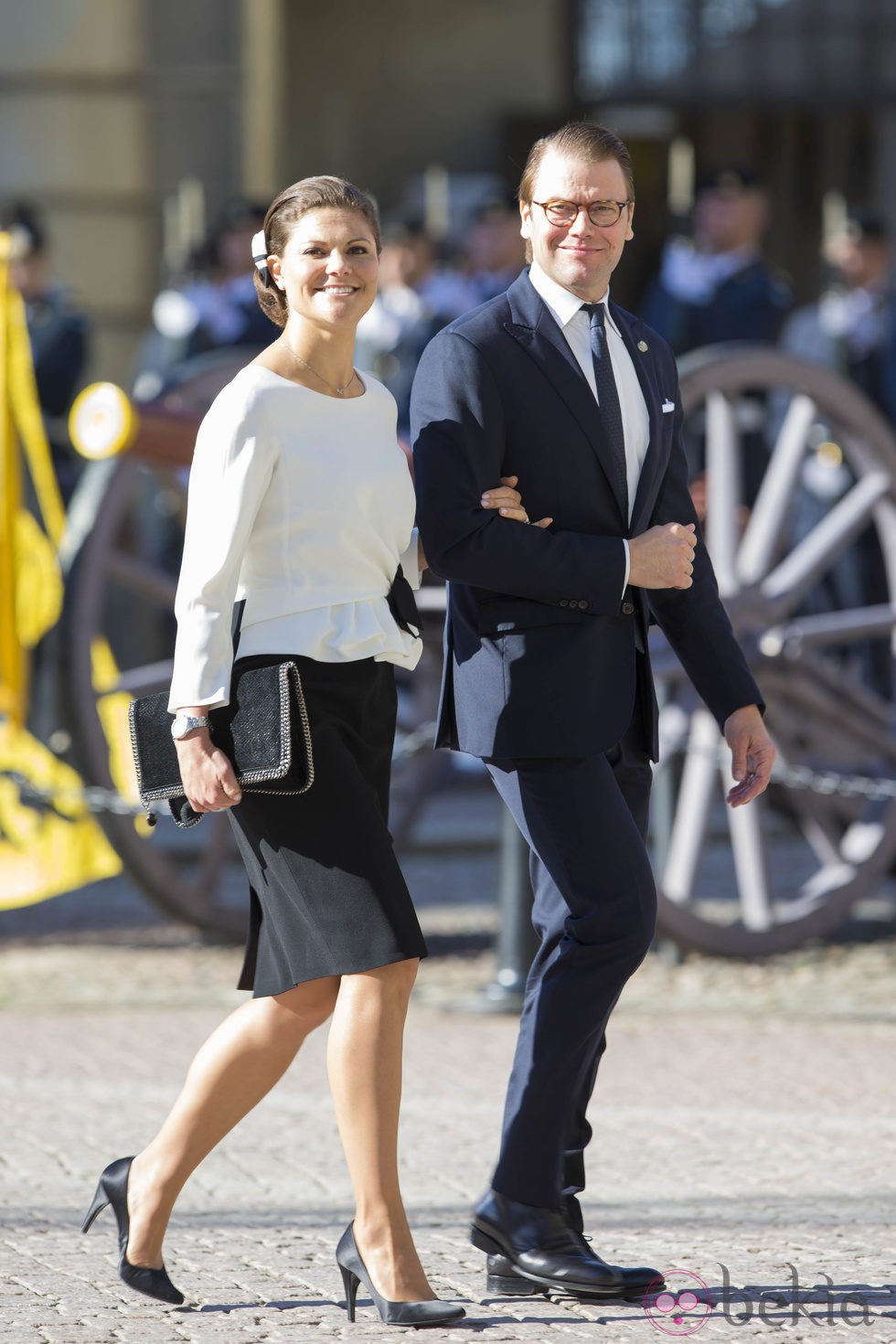 Victoria y Daniel de Suecia en la apertura del Parlamento 2014