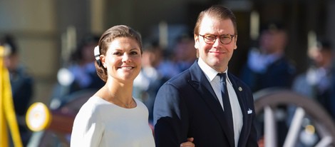 Victoria y Daniel de Suecia en la apertura del Parlamento 2014